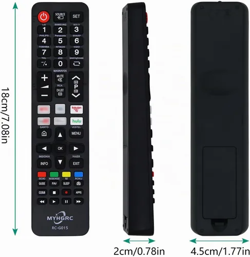 Vista 6 de Control remoto universal de reemplazo para Samsung, TCL, Sharp, LG, Sony, Hitachi, Toshiba, Sanyo, Hisense Smart TVs Control remoto universal