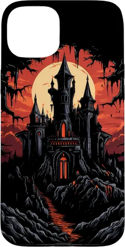 Vista 9 de Carcasa de fantasía oscura para iPhone 16 Castillo gótico Arquitectura Gótica Brujería