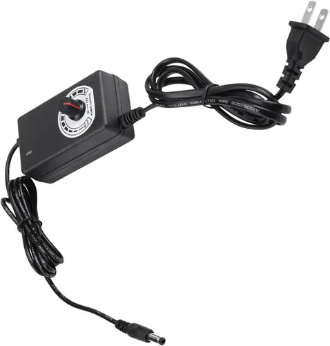 Vista 5 de Convertidor de CA a CC 110V-240V a 3-12V Adaptador de corriente 2A con enchufe de EE. UU. para ventilador eléctrico, motor de taladro, control