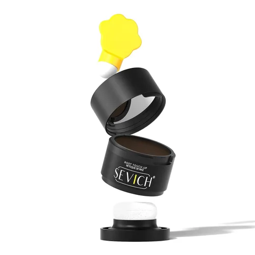 Vista 26 de SEVICH Polvo magnético recargable para retoque de raíces del cabello, impermeable, cobertura de canas y corrector de línea capilar con doble
