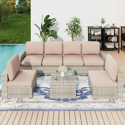 Vista 250 de hyha Fundas de cojín de sofá estampadas, fundas de sofá florales lavables para sofás con 2 cojines, fundas de cojín de patrón elástico para muebles