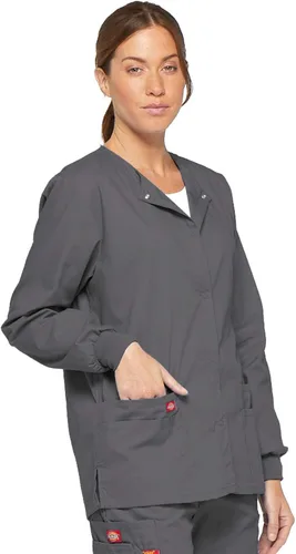 Vista 7 de Dickies - Chaqueta médica de calentamiento frontal para mujer