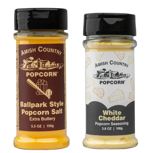 Vista 8 de Amish Country Popcorn Paquete de 6 paquetes de polvo de palomitas de maíz, anticuado, sin OMG