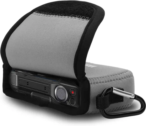 Vista 3 de MegaGear Funda de neopreno ultra ligera para cámara compatible con Panasonic Lumix DMC-ZS7 - Gris
