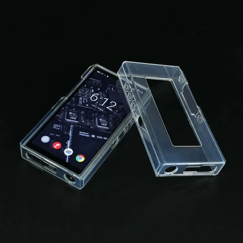 Vista 4 de Suave TPU Clear Crystal Full Protective Skin Shell Case Cover para FiiO M11 Plus LTD reproductor de música (transparente)