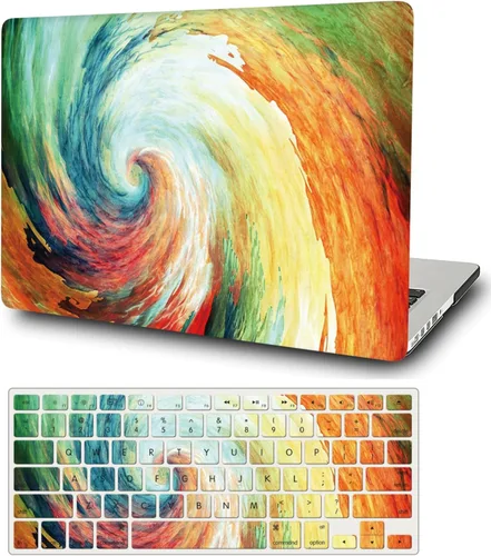 Vista 34 de Funda compatible con MacBook Pro de 13 pulgadas 2012 2011 2010 2009 2008 versión A1278, funda protectora de plástico duro y cubierta de teclado