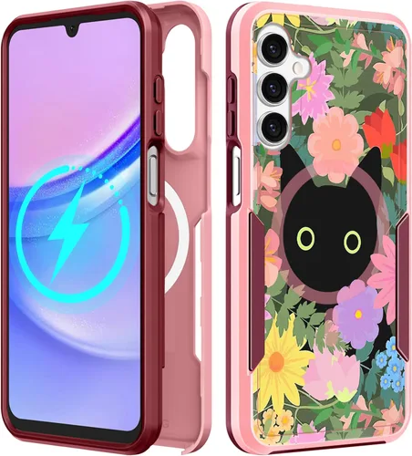 Vista 139 de Funda para Moto G 5G 2024 – Compatible con MagSafe para mujeres y niñas, bonita funda protectora magnética para teléfono, diseño femenino Kawaii