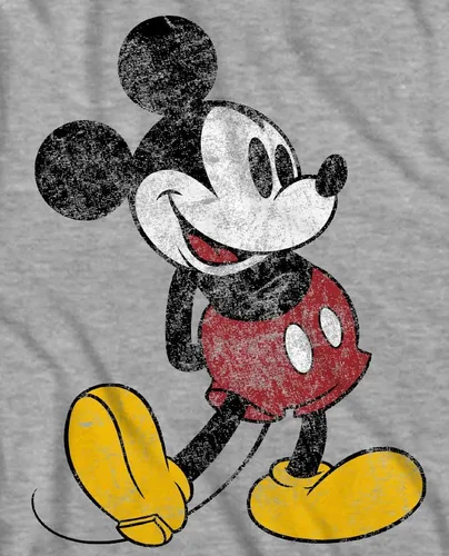 Vista 7 de Disney Mickey Mouse - Camiseta clásica envejecida de pie