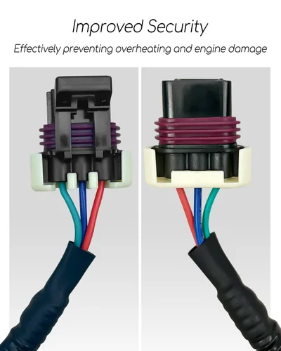 Vista 2 de Conector de coleta de extremo de reparación de cable con sensor de nivel de refrigerante bajo apto para Peterbilt y Kenworth reemplazar N9267001