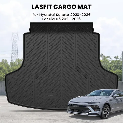 Vista 2 de LASFIT Alfombrillas para automóvil, para todo tipo de clima, elastómero termoplástico personalizable, accesorios para piso y carga de maletero