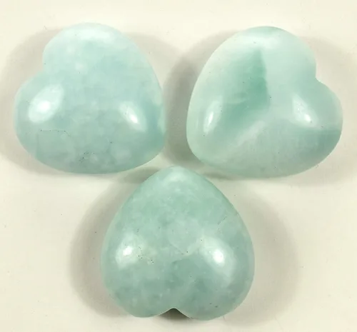 Vista 5 de 1PC Aguamarina Corazón Natural Azul Lechoso Berilo Piedra Preciosa Cristal Mineral Coleccionable Decoración Espécimen Reiki - Brasil
