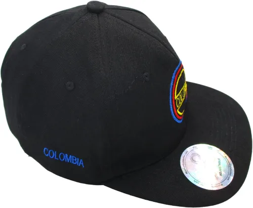 Vista 2 de Gorra Negra Colombiana Plana Negro, Negro