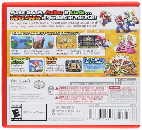 Vista 2 de Mario & Luigi Paper Jam - Nintendo 3DS