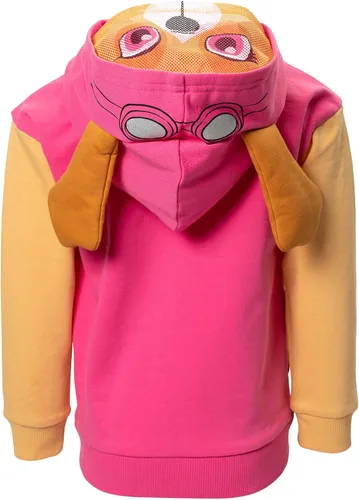 Vista 6 de Paw Patrol Rubble Chase Skye Fleece Zip Up Pullover Hoodie Toddler to Little Kid