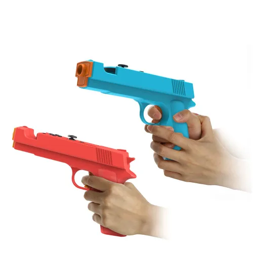 Vista 3 de Game Gun Hand Grip for Switch NS/NS OLED, 2 PCS Sense Joystick Gun Grip for Switch Shooting Games, Game Controller Gamepad Joypad Gaming Accessories