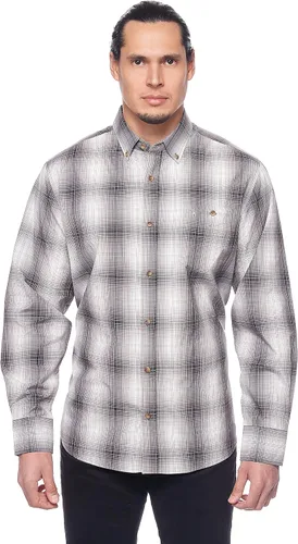 Vista 3 de Mens Casual Button Down Shirts Regular Fit Plaid Western Shirt