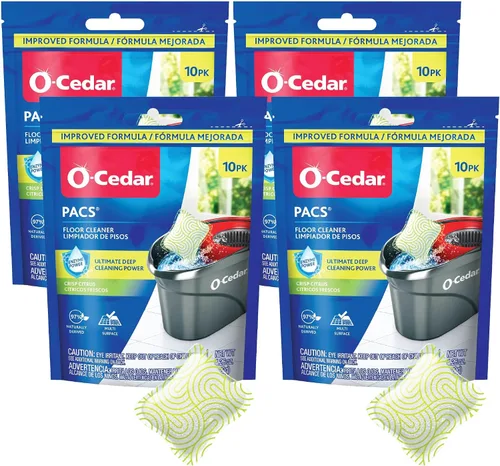 Vista 11 de O-Cedar Paquetes de limpieza de piso 20 unidades con aroma cítrico 10 unidades (2 paquetes)