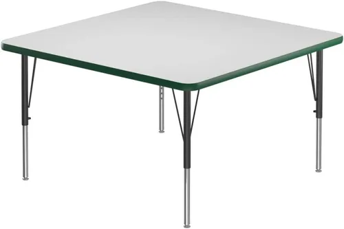 Vista 39 de Correll - Mesa rectangular de 24 x 36 pulgadas, mesa de actividades superior de borrado en seco, altura ajustable (19 a 29), laminado de alta
