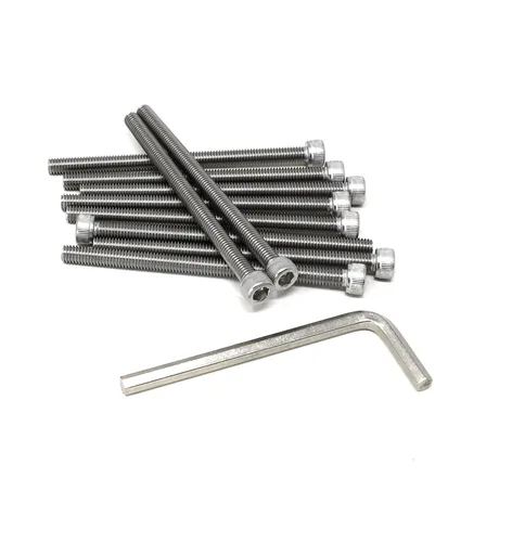 Vista 203 de iexcell Kit de tornillos de cabeza hexagonal de acero inoxidable 304, 100 unidades M2 x 0.157 in, paso de rosca de 0.016 in