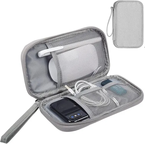 Vista 8 de Bolsa de Accesorios Electrónicos / Estuche Organizador Electrónico, Bolsa de Almacenamiento de Accesorios Electrónicos Pequeños Duradera para Varios