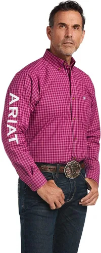 Vista 33 de Camisa de sarga con logotipo del equipo ARIAT de ajuste clásico para hombre Sea Scape USA 3X-Large Turkish Sea