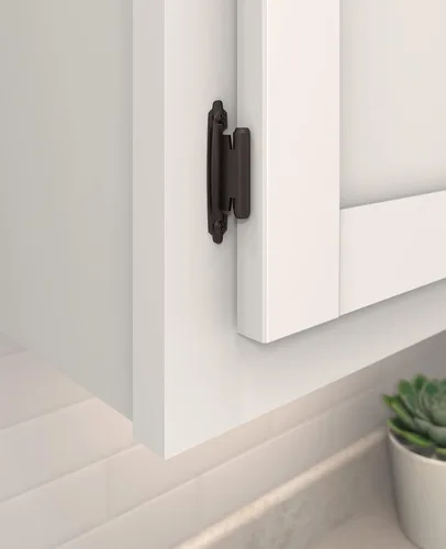 Vista 2 de Amerock Bisagra cierre automático montaje Variable revestimiento Bisagra Set, 2 paquetes, BP3429ORB Oil Rubbed Bronze