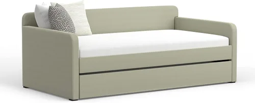 Vista 6 de Glenwillow Home Sofá cama doble Piatta con nido enrollable en color beige