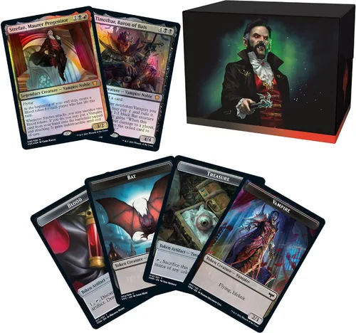 Vista 2 de Magic: The Gathering Innistrad: Carmesí Vow Commander Deck – Vampiric Bloodline (Negro-Rojo)