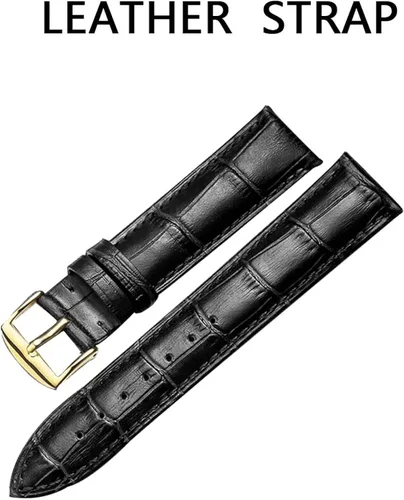 Vista 4 de Diella Luxury Dress Watches for Men with Japanese Quartz Movement, Men's Classic Wrist Watches with Black Leather Band, Dark Jade, Gold and Steel