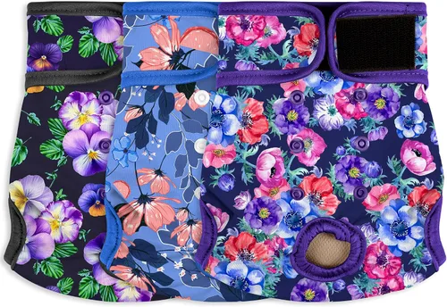 Vista 14 de Pañales para perras hembra, pañales reutilizables para perritos en celo, altamente absorbentes para la incontinencia de mascotas, con broches