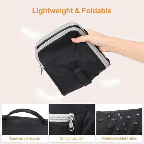 Vista 5 de Cambond Travel Underwear Organizer Bag - 4-in-1 Double Layer Lightweight Bra Organizer, Portable Expandable Compression Packing Cubes Travel Packing