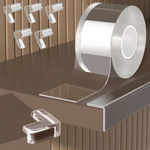 Vista 11 de Protector de Esquinas y Bordes a Prueba de Bebés, Protector Suave y Transparente para Esquinas de Mesas y Muebles y Tope de Seguridad para Puertas