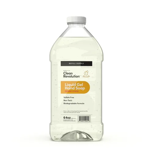 Vista 26 de Clean Revolution Jabón de manos en gel líquido, líquido sedoso rico, espuma rápida, enjuague rápido, contiene aceites esenciales reales