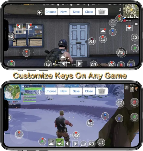 Vista 5 de Megadream Controlador de gamepad Android, control inalámbrico de mapeo de teclas de gamepad Joystick perfecto para PUBG Mobile y Call of Duty