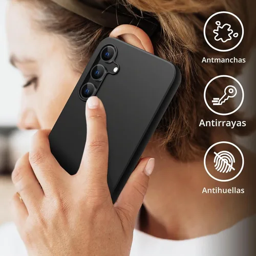 Vista 6 de JETech Funda delgada para Samsung Galaxy S23 FE, color negro