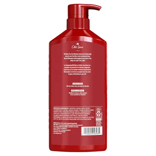 Vista 11 de Old Spice Champú de Árbol de Té para Hombre, Cabello Más Sano, Más Lleno, Más Hidratado, 21.9 Fl Oz Cada Uno, Pack de Dos