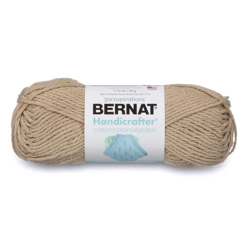 Vista 11 de Bernat Handicrafter - Hilo de algodón sólido, 1.75 onzas, calibre 4, mediano, 100% algodón, azul francés