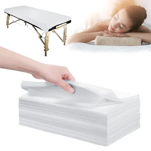 Vista 11 de Sábanas desechables 100 piezas 31" x 71" Sábanas para mesa de masaje de tela no tejida Funda para cama de SPA transpirable para masaje, belleza