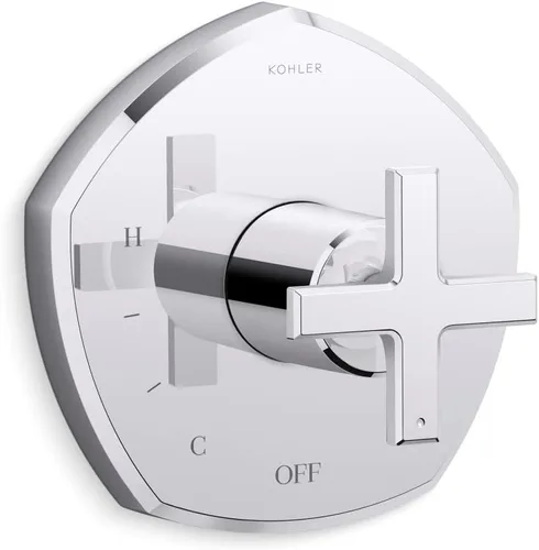 Vista 2 de KOHLER K- TS27043-3-BV Occasion™ RITE-TEMP VALVE TRIM, vibrante bronce cepillado