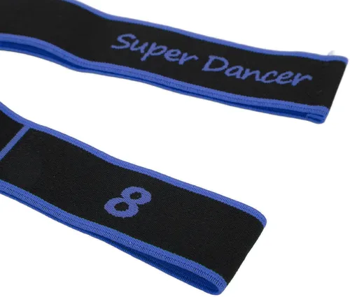 Vista 7 de Drfeify Banda elástica para hacer ejercicio, gimnasio, entrenamiento de danza latina, banda elástica con súper elasticidad, adecuada para baile
