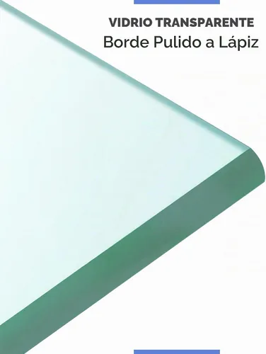 Vista 4 de Mantel rectangular transparente de vidrio templado de 16 x 24 pulgadas, borde pulido de lápiz de 3/8 pulgadas de grosor, resistente a los arañazos