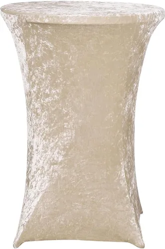Vista 6 de Efavormart - Funda para mesa de cóctel, color beige
