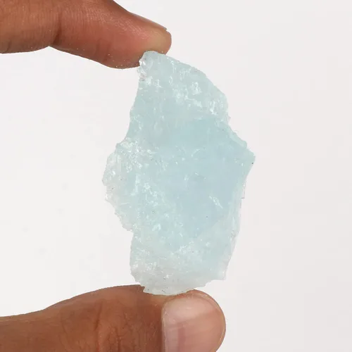 Vista 2 de GEMHUB 157.9 CT Natural Rough Aqua Sky Aquamarine Loose Gemstone for Tumbling,Cabbing,Crystal Healing,Décor & Other