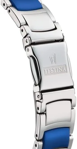 Vista 2 de Festina Reloj analógico de cuarzo para mujer con correa de acero inoxidable F204743, Pulsera
