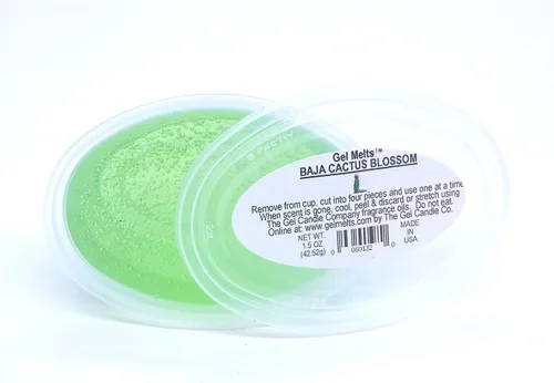Vista 5 de Baja Cactus Blossom Aroma Gel Melts para calentadores y quemadores de The Gel Candle Company Peel, MELT and Enjoy