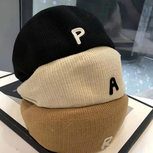 Vista 9 de Hombres primavera y verano delgado sombrero de sol Newsboy boina al aire libre ocio Ivy Flat top hat Golf ajustable sombrero de conducción sombrero
