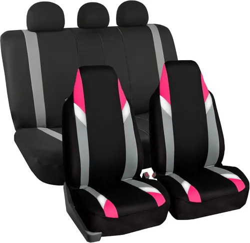 Vista 10 de FH Group Tres filas de 7 plazas, fundas de asiento modernistas de alta calidad, se adaptan a la mayoría de automóviles, camiones, SUV y camionetas