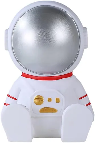 Vista 2 de Gaolinci Figura de vinilo de astronauta, alcancía, banco de dinero resistente a caídas, decoración de sala de estar