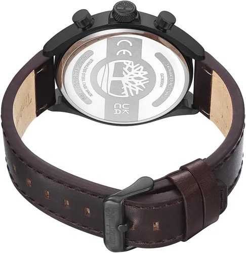 Vista 3 de Timberland Reloj cronógrafo para hombre, Marrón Oscuro, Vestido Deportivo