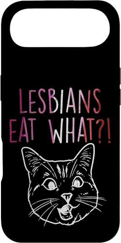 Vista 27 de Lesbians Eat What Sorprised Cat Funny LGBT Gay Pride - Carcasa para iPhone 16